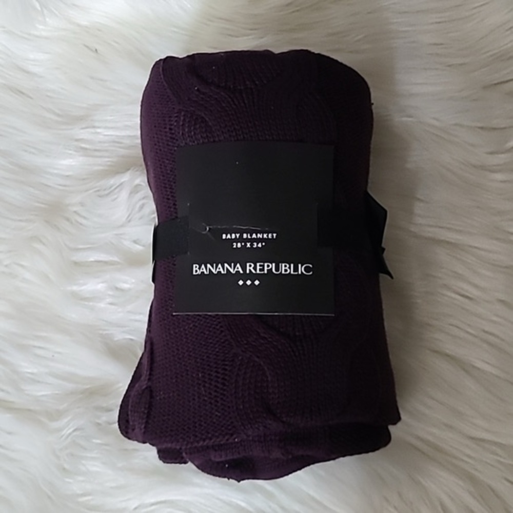 Banana Republic Deep Purple/Baby blanket /New
